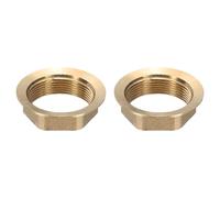 sourcing map 2Pcs Faucet Nut Fixed Base, ID 1.18" x H 0.47" Copper Fixing Nut Tap Fastener, Fixed Faucet Assembly for Kitchen and Bathroom