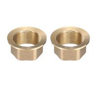 sourcing map 2Pcs Faucet Nut Fixed Base, ID 1.18" x H 0.79" Copper Fixing Nut Tap Fastener, Fixed Faucet Assembly for Kitchen and Bathroom