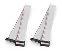 sourcing map 2pcs FC16P IDC 16-Pin Hard Drive Extension Wire Flat Ribbon Cable 30cm