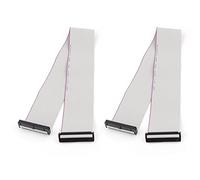 sourcing map 2pcs FC40P 40-Pin IDC Socket Extension Flat Ribbon Cable Wire 50cm