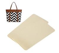 sourcing map 2pcs Felt Base Shaper, 10.63x5.51" Bag Bottom Insert Base Shaper Pad Chemical Fiber Felt Purse Liner for Handbag Tote Bag Backpack, Beige