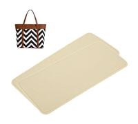 sourcing map 2pcs Felt Base Shaper, 12.01x5.12" Bag Bottom Insert Base Shaper Pad Chemical Fiber Felt Purse Liner for Handbag Tote Bag Backpack, Beige