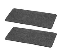 sourcing map 2Pcs Felt Base Shaper, 13 x 6 Inch Rectangle Handbag Bottom Shaper Pad Bag Liner Board Insert Arc Corner for Purse Tote Crossbody Bag Backpack, Dark Gray