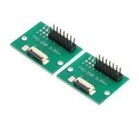 sourcing map 2pcs FFC FPC Connector Board 14 Pin 0.5mm Socket to 2.54mm Double Row Male Pin Header Strip Adapter, PCB Converter Board for LCD TVs/Digital Cameras/Laptops