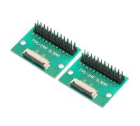 sourcing map 2pcs FFC FPC Connector Board 24 Pin 0.5mm Socket to 2.54mm Double Row Male Pin Header Strip Adapter, PCB Converter Board for LCD TVs/Digital Cameras/Laptops