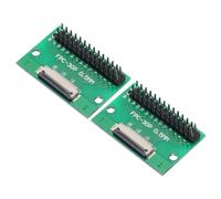 sourcing map 2pcs FFC FPC Connector Board 30 Pins 0.5mm Socket to 2.54mm Double Row Male Pin Header Strip Adapter, PCB Converter Board for LCD TVs/Digital Cameras/Laptops