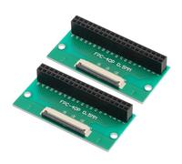 sourcing map 2pcs FFC FPC Connector Board 40 Pin 0.5mm Socket to 2.54mm Double Row Female Header Strip Adapter, PCB Converter Board for DVD Player/Digital Cameras/Laptops