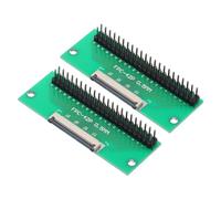 sourcing map 2pcs FFC FPC Connector Board 42 Pins 0.5mm Socket to 2.54mm Double Row Male Pin Header Strip Adapter, PCB Converter Board for LCD TVs/Digital Cameras/Laptops