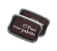 sourcing map 2pcs Finger Ink Pad for Rubber Stamps Craft, 18 x 29" Washable Pigment Ink Pad Stamps for Footprint Handprint Stamping Paper Wood Fabric Scrapbooking, Bronze