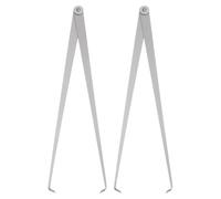 sourcing map 2pcs Firm Joint Inside Caliper 500mm 20 Inch Tool Steel Firm Friction Joint Internal Measurement Tool for Carving Shaping Modeling, Silver