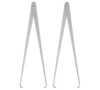 sourcing map 2pcs Firm Joint Inside Caliper 600mm 24 Inch Tool Steel Firm Friction Joint Internal Measurement Tool for Carving Shaping Modeling, Silver