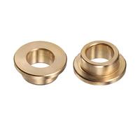 sourcing map 2pcs Flange Bearing Sleeve 13mm Bore 19mm OD 10mm Length 3mm Flange Thickness Bronze Bushing Self-Lubricating Bushings Sleeve for Industrial Equipment
