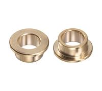 sourcing map 2pcs Flange Bearing Sleeve 16mm Bore 22mm OD 12mm Length 3mm Flange Thickness Bronze Bushing Self-Lubricating Bushings Sleeve for Industrial Equipment