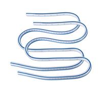 sourcing map 2pcs Flexible Curve Ruler 1000mm (39") Metric and Inch Double Side Bendable Curve Plastic Graduated Rulers for Engineering Drawing Design Graphics Garment, Blue White