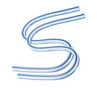 sourcing map 2pcs Flexible Curve Ruler 400mm (16") Metric and Inch Double Side Bendable Curve Plastic Graduated Rulers for Engineering Drawing Design Graphics Garment, Blue White