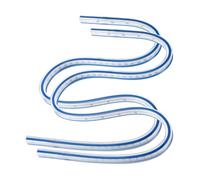 sourcing map 2pcs Flexible Curve Ruler 750mm (30") Metric and Inch Double Side Bendable Curve Plastic Graduated Rulers for Engineering Drawing Design Graphics Garment, Blue White