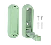 sourcing map 2Pcs Folding Coat Hooks, 2.87" Heavy Duty Foldable Wall Hooks Round Wall Mounted Towel Hook Space-Saving for Bathroom Kitchen Entryway Closet, Matte Green