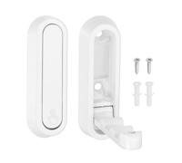 sourcing map 2Pcs Folding Coat Hooks, 2.87" Heavy Duty Foldable Wall Hooks Round Wall Mounted Towel Hook Space-Saving for Bathroom Kitchen Entryway Closet, Matte White