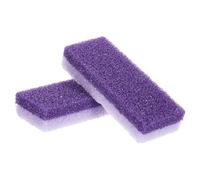 sourcing map 2pcs Foot Pumice Stone for Feet Hard Skin Remover, Foot Pumice Stone Scrubber for Hard Skin, Foot Dead Skin Remover Scrubber Pedicure Tool, Dark Purple,Light Purple