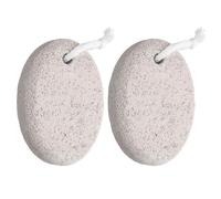 sourcing map 2pcs Foot Pumice Stone for Feet Hard Skin Remover, Foot Pumice Stone Scrubber for Hard Skin, Foot Dead Skin Remover Scrubber Pedicure Tool, Gray