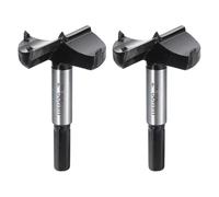 sourcing map 2pcs Forstner Drill Bit 2"(50mm) Tungsten Carbide Wood Drilling Bit Hinge Cutter with Hex Shank for Hardwood Softwood Plywood Woodworking Drilling