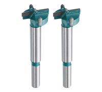 sourcing map 2pcs Forstner Drill Bit 7/8" (22mm) Tungsten Carbide Wood Drill Bit Hole Opener Cutter for Hinge Drilling Woodworking, Green