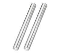 sourcing map 2Pcs Fully Threaded Rod, M14 x 1.5mm Pitch 304 Stainless Steel Right Hand Fine Threads Studs, 100mm/4" Long Threaded Screw Rods Fasteners for Anchors Bolts Hangers Clamps U Bolts