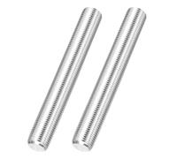 sourcing map 2Pcs Fully Threaded Rod, M16 x 1.5mm Pitch 304 Stainless Steel Right Hand Fine Threads Studs, 100mm/4" Long Threaded Screw Rods Fasteners for Anchors Bolts Hangers Clamps U Bolts