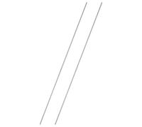 sourcing map 2Pcs Fully Threaded Rod, M2 x 0.4mm Pitch 304 Stainless Steel Right Hand Threads Studs, 250mm/10" Long Threaded Screw Rods Fasteners for Anchors Bolts Hangers Clamps U Bolts