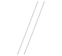 sourcing map 2Pcs Fully Threaded Rod, M2 x 0.4mm Pitch 304 Stainless Steel Right Hand Threads Studs, 200mm/8" Long Threaded Screw Rods Fasteners for Anchors Bolts Hangers Clamps U Bolts