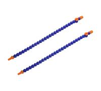 sourcing map 2Pcs G1/2" Thread Flexible Water Oil Coolant Pipe Hose, 700mm Plastic Adjustable Round Nozzle Cooling Pipe Hose with Switch and Internal Tube for Lathe CNC Water Cooling System