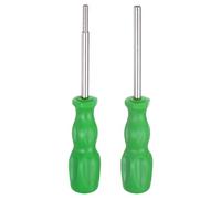 sourcing map 2pcs Game Bit Screwdrivers 3.8mm 4.5mm Magnetic Security Screwdriver Bits for Opening, Disassembling and Repairing Game Cartridges, Green
