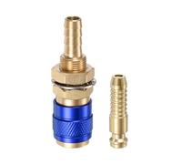 sourcing map 2pcs Gas & Water Quick Connector for Tube Inner Dia 6mm with Hose for TIG 12 18 20 27 Quick Connect Fittings Welding Torch Gas Release, Blue