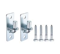 sourcing map 2Pcs Gate Hinges, 4.7" x 1.5" Wall Mount Gate Hinge Heavy Duty Non-Welding Chain Link Fence Hinge Fit 5/8'' Pin with Screws for Farm Garden Fence Metal Door, Silver
