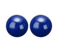 sourcing map 2pcs Gazing Globe Decor Ball 1.5 inch 38mm Garden Sphere Polished Hollow Ball, Seamless Stainless Steel Gazing Ball, Smooth Mirror Globe for Garden Home Decor, Blue