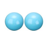 sourcing map 2pcs Gazing Globe Decor Ball 1.5 Inch 38mm Garden Sphere Polished Hollow Ball, Seamless Stainless Steel Gazing Ball, Smooth Mirror Globe for Garden Home Decor, Sky Blue