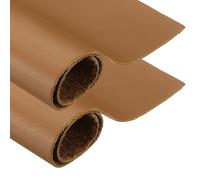 sourcing map 2Pcs Genuine Leather Sheet, 7.9" x 11.8" Cowhide Full Grain Leather Pieces, Pre Cut Sheets for Crafting, Sewing, Tooling, Sheath Making, Light Brown