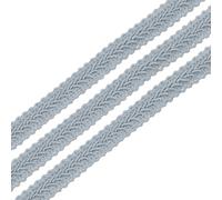 sourcing map 2pcs Gimp Braid Trim, 13 Yards x 1/2"(12mm) Curtain Upholstery Trim for DIY Craft Sewing Accessories, Grey