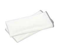 sourcing map 2Pcs Glass Polishing Cloth, 23.6x15.7 Microfiber Cleaning Cloths Lint & Streak Free Quickly Drying Towels for Glassware, Cars, Glasses, Phone Screens, Sunglasses, Gray & White