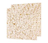 sourcing map 2Pcs Gold Glitter Acrylic Sheets 1/8" Thickness 8"x8" Transparent Sparkly PMMA Plastic Sheets Extruded Blanks Acrylic for Laser Cutting and Engraving DIY Art Crafting