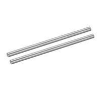 sourcing map 2Pcs GR5 Titanium Rod, Dia 5mm 0.19" Length 100mm 3.94" Metal Solid TC4 Titanium Alloy Round Bar Rod Stock for Model Plane Cars Ship DIY Craft Metal Working