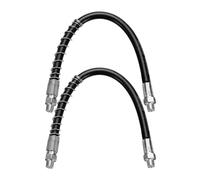 sourcing map 2Pcs Grease Gun Hose 12" 10000 PSI Spring Flex High Pressure Quick Release Grease Replacement with Coupler 1/8" NPT Threads for Grease Gun, Black