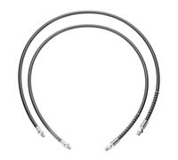 sourcing map 2Pcs Grease Gun Hose 39.3" 10000 PSI Spring Flex High Pressure Quick Release Grease Replacement with Coupler 1/8" NPT Threads for Grease Gun, Black