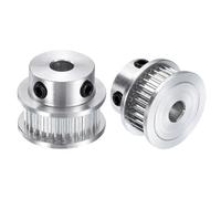 sourcing map 2pcs GT-2 30T Pulley Synchronous Wheel 5mm Bore, Aluminum Timing Pulley 30 Teeth, Fit Width 6mm Timing Belt for 3D Printer CNC Machine