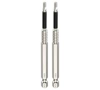 sourcing map 2Pcs H3 Flat Hex Head Screwdriver Bit 3mm Metric Tip 1/4" Hex Shank 4" (100mm) Long Magnetic Screw Driver Drill Bit Wrench for Hexagonal Socket Head Screws Bolts