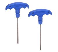 sourcing map 2pcs H3 T-Handle Hex Key Wrench 3mm S2 Steel T-Key Inner Hexagon Spanner Repair Tool
