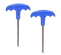 sourcing map 2pcs H4 T-Handle Hex Key Wrench 4mm S2 Steel T-Key Inner Hexagon Spanner Repair Tool