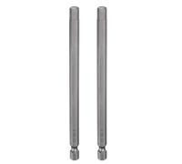 sourcing map 2pcs H6.0 Hex Head Drill Bit Wrench 6mm Metric Flat Tip 1/4" Hex Shank 200mm (8") Long Magnetic Hexagonal Screw Driver Socket Industrial Screwdriver Power Bits