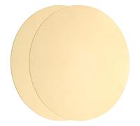 Sourcing Map 2Pcs H62 Brass Round Disc, 2.4" Dia x 0.02" Thick, DIY Crafts & Metal Stamping