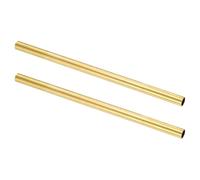 sourcing map 2Pcs H62 Brass Round Tube, 10.5mm OD 0.5mm Wall Thickness 200mm Length Seamless Precision Straight Pipe Tubing for DIY Projects Crafts Gardening Industry Precision Applications